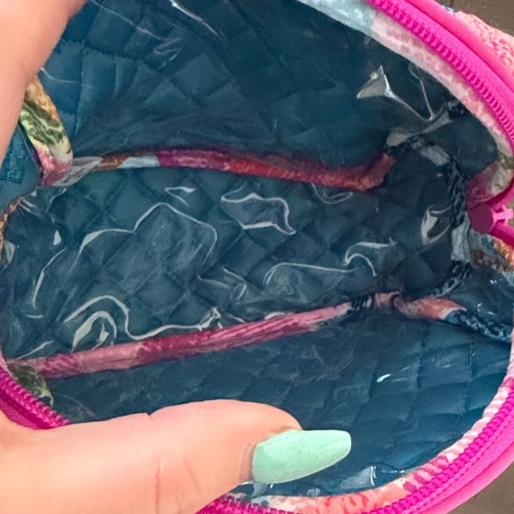 Vera Bradley Blue and Pink Floral Quilted Bag-NWOT